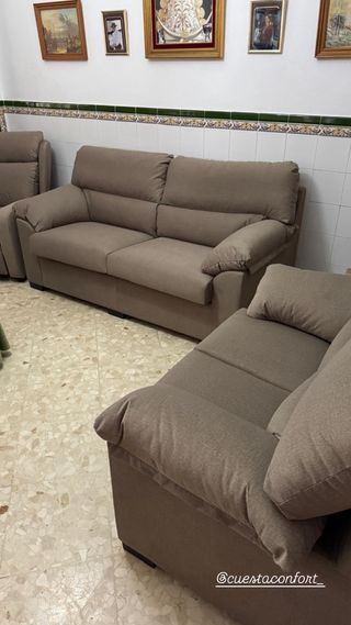 Sofá cama. butaca relax. conjunto 3+2 plazas