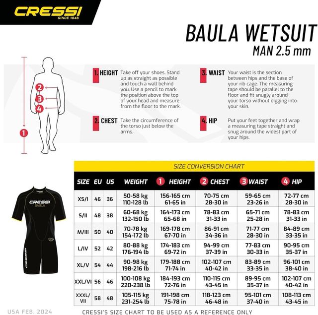 Traje Neopreno Cressi Baula Mujer XL