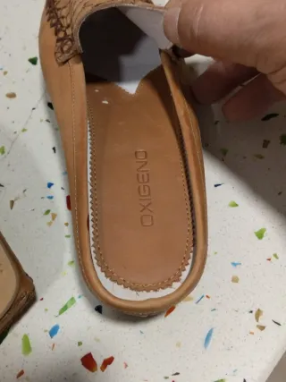 Zapatos Oxigeno Piel Beige Talla 37