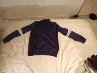 Chaqueta Puma cremallera azul y blanca T.XL niño