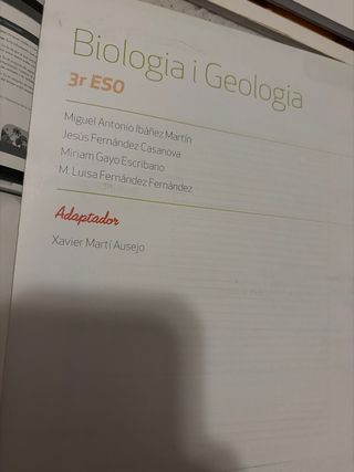 Biologia i Geologia 3r ESO