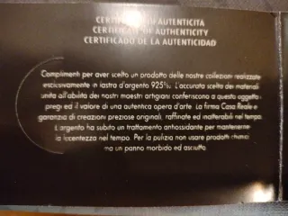 Book Casa Reale Cuore Angelo Dorato Argento