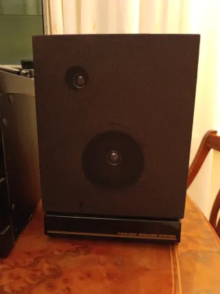 Tocadiscos, radio y caset doble