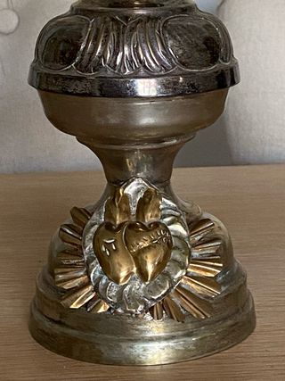 Cruz de altar francesa antigua