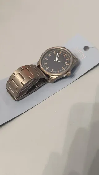 Reloj Brigitte Elegante Caballero Negro/Plata