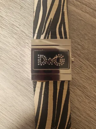 Reloj D&G con estampado cebra