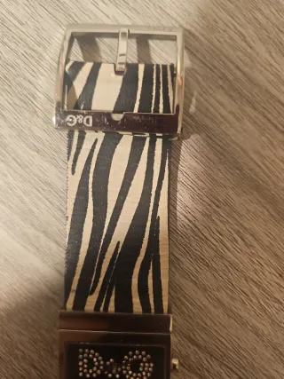 Reloj D&G con estampado cebra