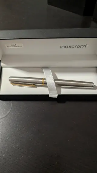 Bolígrafo Inoxcrom 18 Kts Oro