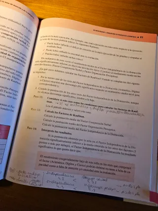 Ejercicios prácticos de evaluación psicológica UNE