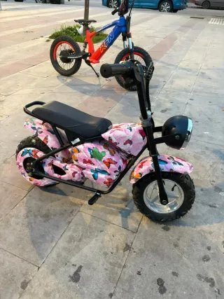 Mini Moto Eléctrica Infantil Mariposas