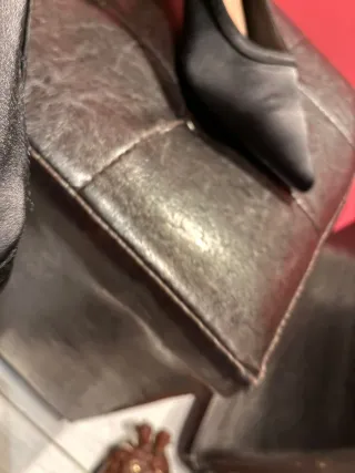 Tacones Zara Negros con Tacon Transparente