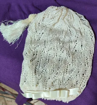 Cofia niña fallera en crudo