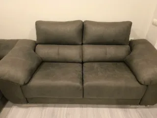 2 Sofás 4 plazas extraíble y reclinable