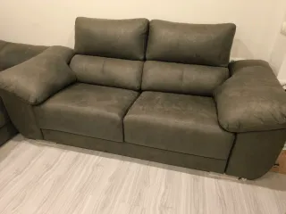 2 Sofás 4 plazas extraíble y reclinable