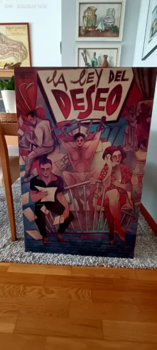 Cartel Película Almodóvar La Ley del Deseo
