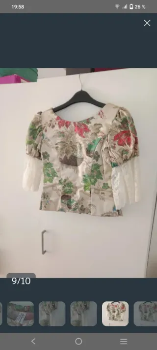 Corpiño Festera Beige y Verde