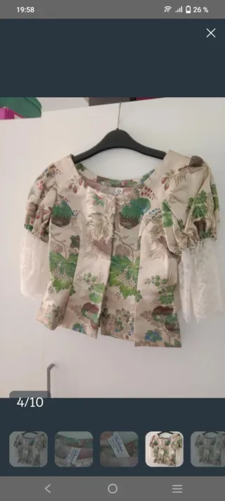 Corpiño Festera Beige y Verde