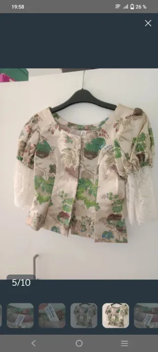 Corpiño Festera Beige y Verde