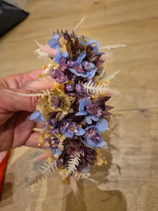 Tocado flores preservadas fallera huertana