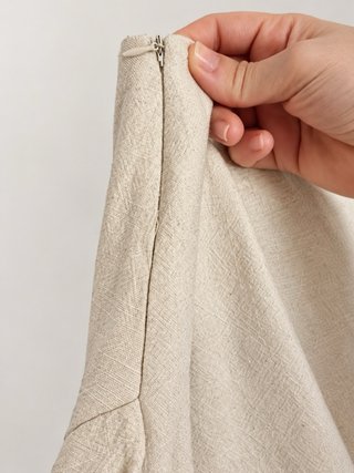 Minifalda pantalón beige