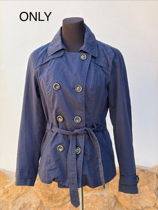 Gabardina ONLY azul