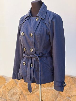 Gabardina ONLY azul