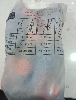 Protecciones patines niño azul y rojo