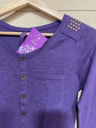 Camiseta Lila Gémo Talla S Nueva con etiqueta