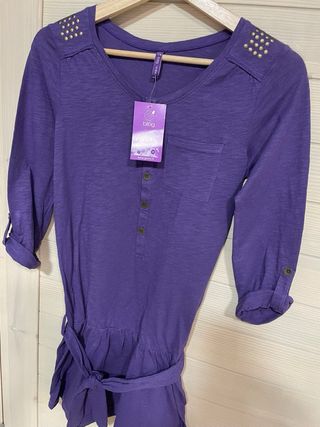 Camiseta Lila Gémo Talla S Nueva con etiqueta