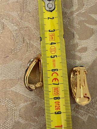 Pendientes vintage oro y negro