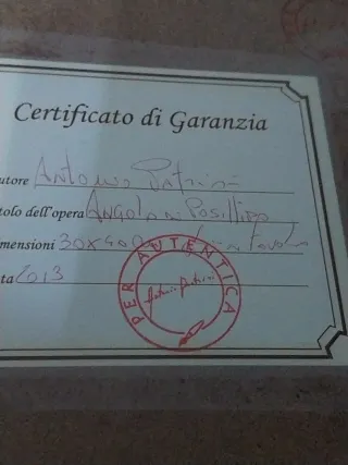 Quadro Antonio Patrisi Angolo di Posillipo