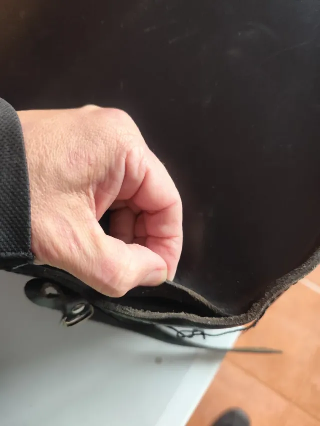 Juego Alforjas Moto Cuero Negro