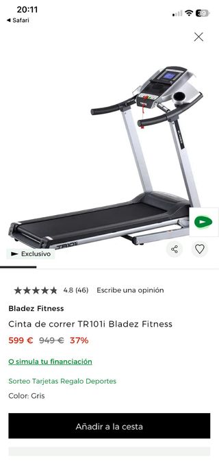 Cinta de correr Bladez TR 101