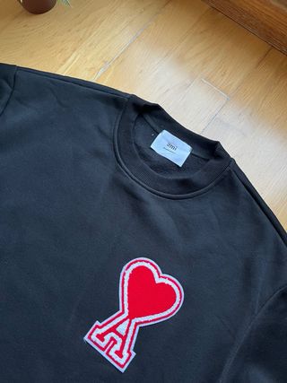 Sudadera Ami Paris Corazón Negro