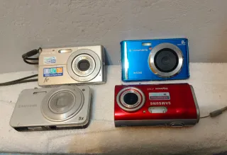 Lote 4 camaras fotos videocamaras olympus samsung