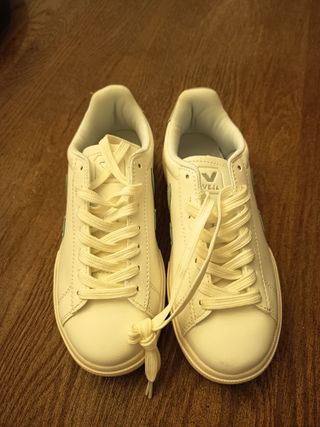 VEJA Campo Leather White Matcha Zapatillas