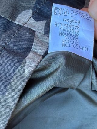 Gabardina militar camuflaje