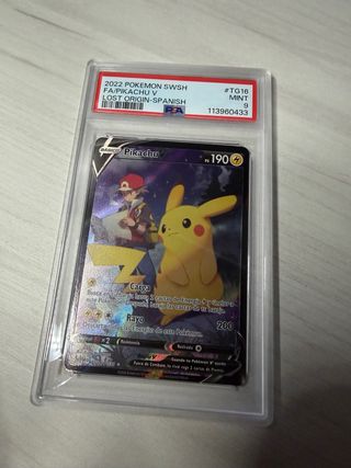 Carta Pikachu V TG16 PSA 9