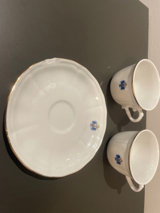 Precioso tu y yo de porcelana inglesa Royal Kent