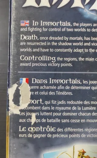 Juego de mesa Immortals