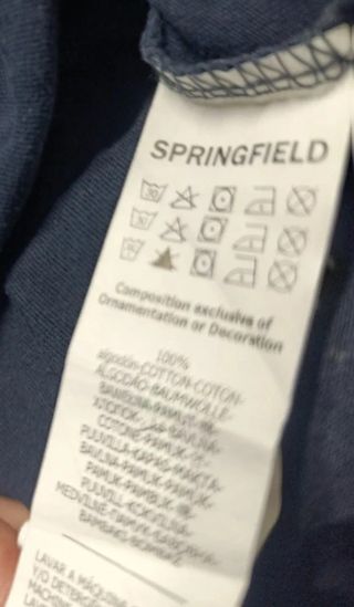 Camiseta Hombre Retro 90s Springfield Talla M