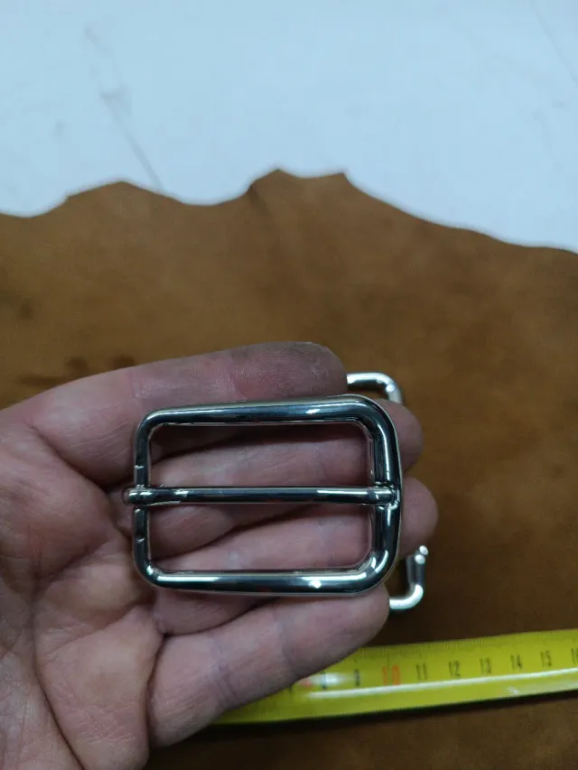 Lote 4 Hebillas 25mm Metal Plateado