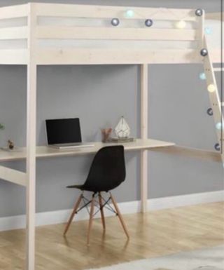 Cama alta madera poco uso