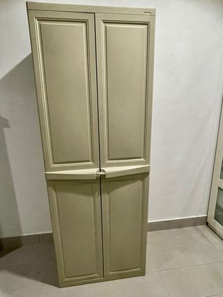 Armario de resina beige