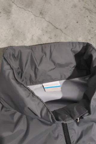 Columbia Windbreaker Jacket Grey Black Two Tone