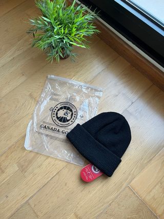 Gorro Canada Goose Negro Lana