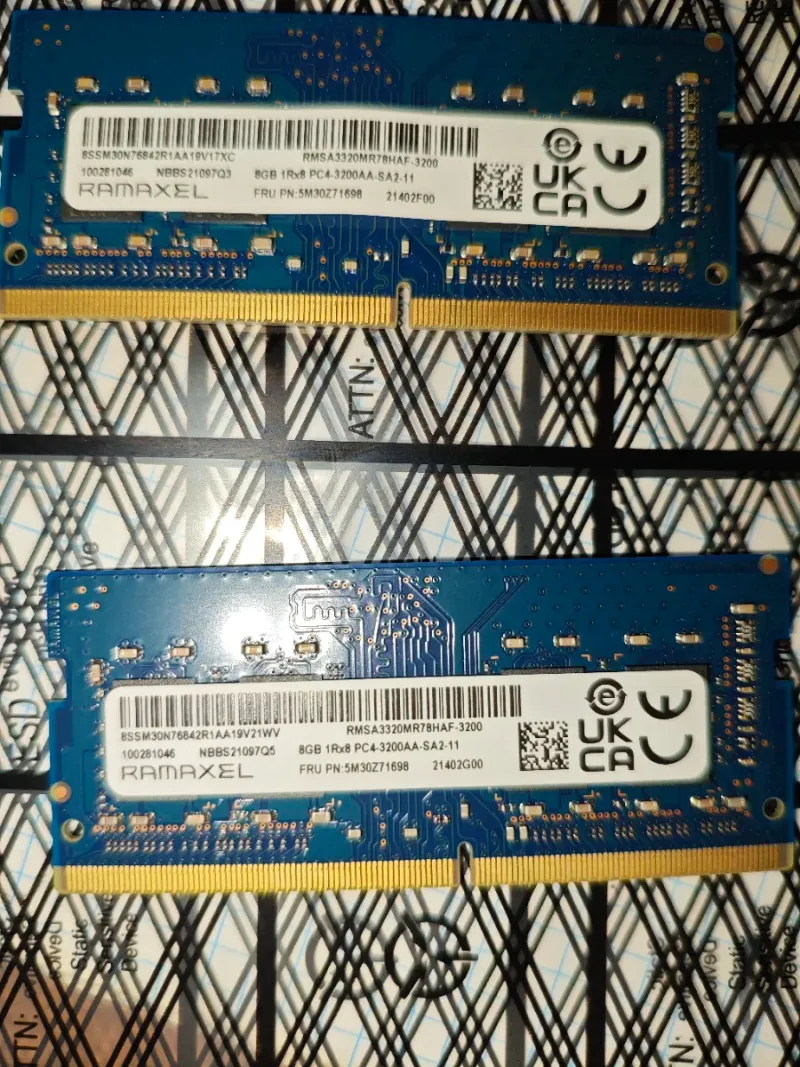 Ramaxel 16GB (2x 8GB) DDR4 RAM 3200MHz SODIMM afbeelding 2