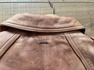 Cazadora Piel Marrón forrada Pepe Jeans Talla S