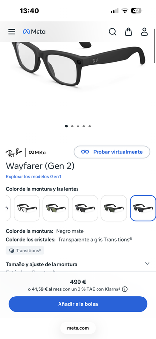 Ray-Ban Wayfarer Gen 2 Transitions