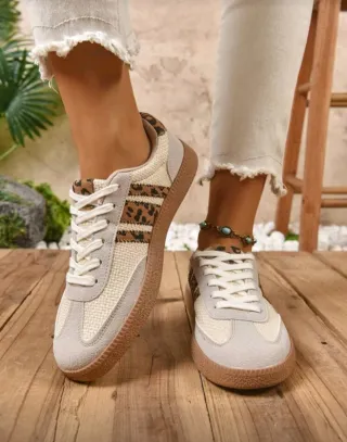 Zapatillas deportivas leopardo